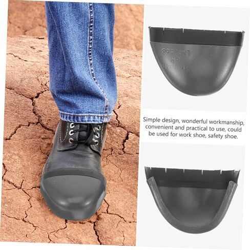 VALICLUD زوج واحد من أغطية أصابع القدم الآمنة لأحذية العمل، أغطية واقية للرجال، أحذية السلامة، سهلة التنظيف، ارتداء ممتاز لحماية أصابع القدم من أحذية العمل in Kuwait