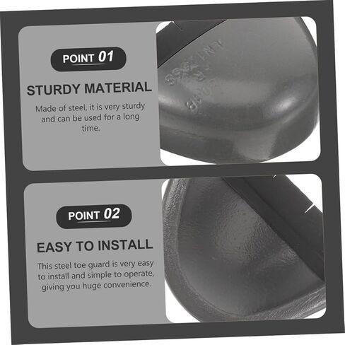 VALICLUD زوج واحد من أغطية أصابع القدم الآمنة لأحذية العمل، أغطية واقية للرجال، أحذية السلامة، سهلة التنظيف، ارتداء ممتاز لحماية أصابع القدم من أحذية العمل in Kuwait