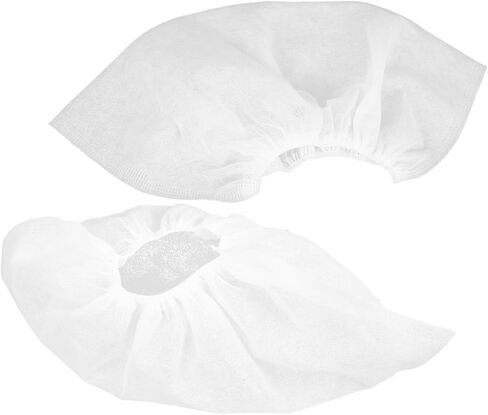 100PCS Disposable Non-Woven Shoe Covers Waterproof Non-Slip Boot Covers for Indoor Use Sturdy Foot Protectors for Home Hospital in Saudi Arabia