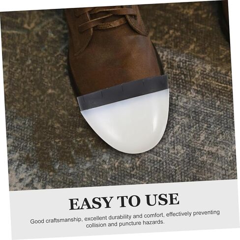 4pcs Safety Toe Caps for Shoes Protective Plastic Toe Covers for Work Boots Anti-Crushing and Puncture-Resistant Inserts Fits Size 41 for Men and Women in Saudi Arabia