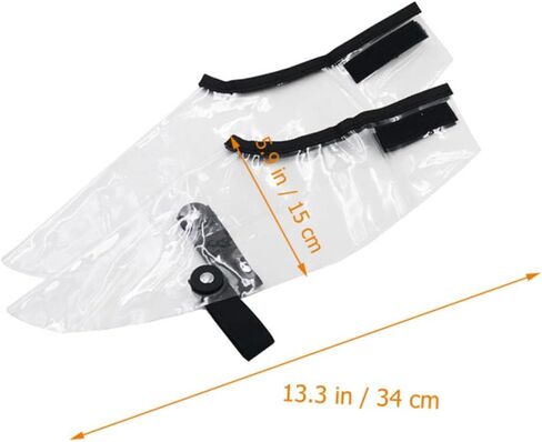 غطاء أحذية بارتي كيندوم مقاوم للماء لقص الشعر قطعتين من الرأس لمصففي الشعر، إكسسوارات تصفيف الشعر القوية مقاس واحد يناسب in Kuwait