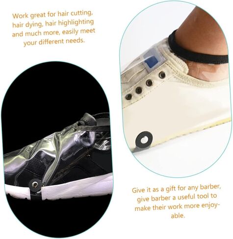 غطاء أحذية بارتي كيندوم مقاوم للماء لقص الشعر قطعتين من الرأس لمصففي الشعر، إكسسوارات تصفيف الشعر القوية مقاس واحد يناسب in Kuwait