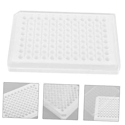 Holibanna 96holes Cell Culture Plate Laboratory Plastic Tissue Culture Tool Flat Surface in Saudi Arabia