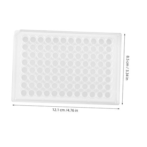 Holibanna 96holes Cell Culture Plate Laboratory Plastic Tissue Culture Tool Flat Surface in Saudi Arabia