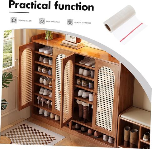 Sewroro 2 Rolls أغطية أحذية للاستعمال مرة واحدة للحماية الصحية للمنزل والمكتب تناسب جميع الأحذية للبناء والاستخدام الداخلي in Saudi Arabia