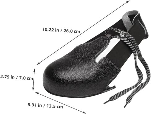 Veemoon Safety Shoe Covers for Adults Black Labor Protection Shoe Protector Anti-Collision Non-Slip Covers for Industrial Use Fits Sizes 35-48 in Saudi Arabia