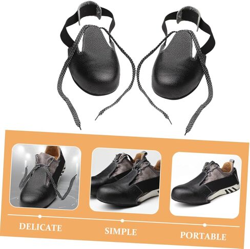 Veemoon Safety Shoe Covers for Adults Black Labor Protection Shoe Protector Anti-Collision Non-Slip Covers for Industrial Use Fits Sizes 35-48 in Saudi Arabia