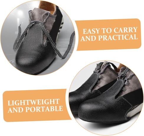 Veemoon Safety Shoe Covers for Adults Black Labor Protection Shoe Protector Anti-Collision Non-Slip Covers for Industrial Use Fits Sizes 35-48 in Saudi Arabia
