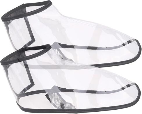 1Pair Transparent Barber Shoes Cover TPU Material Haircut Styling Tool Keeps Broken Hair for Hairdressers and Salons and Protection for Styling in Saudi Arabia