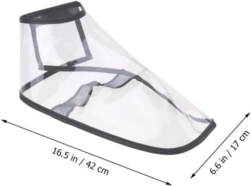 1Pair Transparent Barber Shoes Cover TPU Material Haircut Styling Tool Keeps Broken Hair for Hairdressers and Salons and Protection for Styling in Saudi Arabia