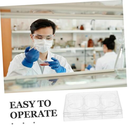 Cell Culture Plate Lid 6 Well Tissue Culture Dish for Laboratory Experiments for Microbiology and Life Sciences in Saudi Arabia