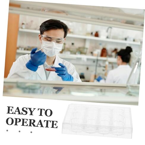 Healifty Cell Culture Plate for Lab Research Petri Dish Sturdy Plastic Flat Surface Tissue Culture Tray Lid in Saudi Arabia