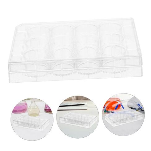 Healifty Cell Culture Plate for Lab Research Petri Dish Sturdy Plastic Flat Surface Tissue Culture Tray Lid in Saudi Arabia