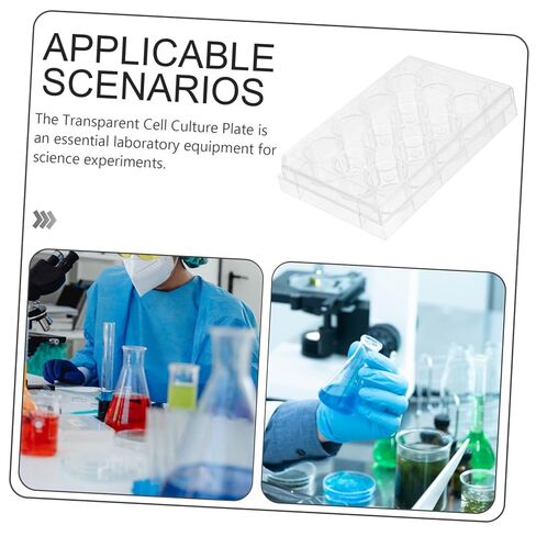 Healifty Cell Culture Plate for Lab Research Petri Dish Sturdy Plastic Flat Surface Tissue Culture Tray Lid in Saudi Arabia