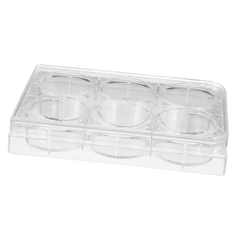 4pcs Tissue Culture Plate for Laboratory Cell Culture Tray 6-Slot One-time Use Lid Lab Equipment in Saudi Arabia