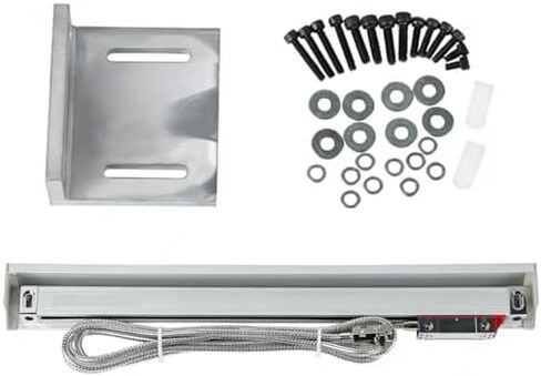 Precision Linear Scale 0.001mm, 50-400mm Travel, Slim 20x28mm Lathe Encoder Grating Ruler Sensor, High Stability, Anti-Jamming, 1μm Accuracy, Die-Casting Alloy Shell in Saudi Arabia