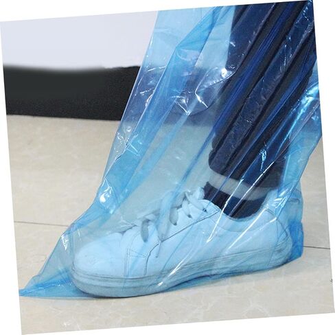VALICLUD 30 زوجًا من غطاء المطر للأحذية السميكة الطويلة في الهواء الطلق أغطية الأحذية شريط مرن واقيات يمكن التخلص منها للخارجية in Kuwait