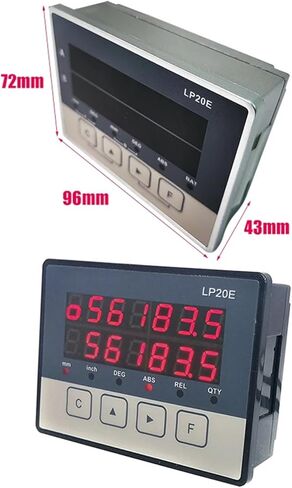 Linear Scale, LP20E 2 Axis Digit Display DRO Magnetic Sensor Magnetic Tape Displacement Readout Scale CNC Lathe Machine Tool Woodworking,Lp20e -3000mm Set-1 in Saudi Arabia