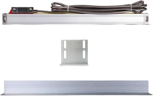 مسطرة بصرية خطية بمقياس خطي 5U 5V TTL DB9 أبعاد 50 مم - 450 مم لمطحنة المخرطة لآلات CNC تحديد المواقع بدقة، طول العمل 250 مم -1 in Saudi Arabia