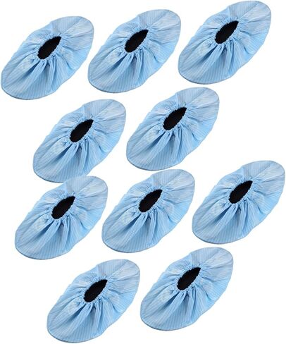 Veemoon 5 Pairs Reusable Flexible Shoe Covers Slip Indoor Protectors for Home Laboratories Offices Breathable Comfortable Fit in Saudi Arabia
