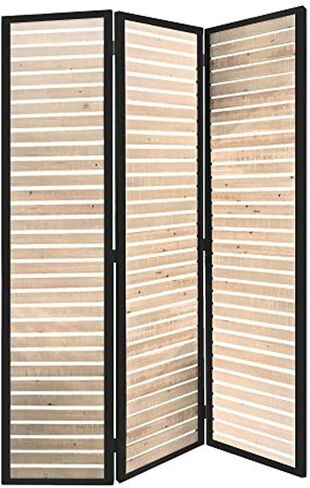HomeStock Room Divider Screen - 3 Panel Folding Privacy Screen - 41" W x 67" H in Saudi Arabia