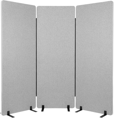 Generic 3 Panels Freestanding Partition Room Dividers Soundproof Privacy Panels Folding Portable Partition Screens for Office Reception Room Hospital in Saudi Arabia
