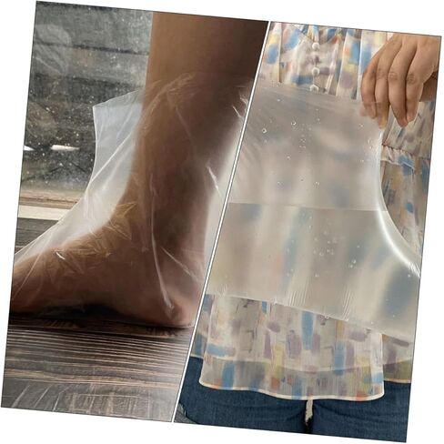 2 Packs Disposable Foot Covers Plastic Shoe Covers for Home Use No Strap Style for Spa and Foot Care Safe and Odorless in Saudi Arabia
