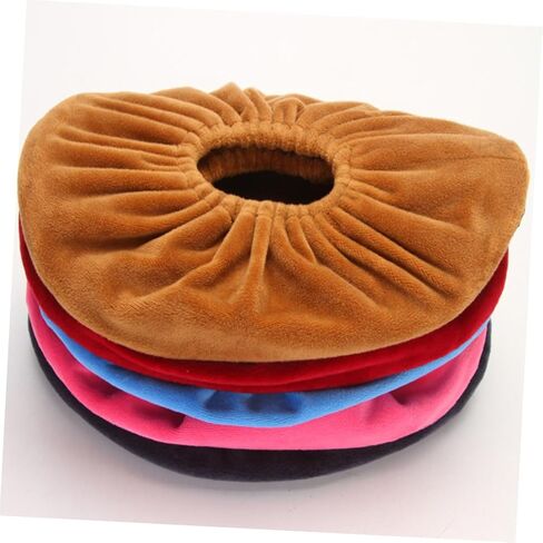 VANZACK Thickened Anti-Slip Shoe Covers for Kids 4 Pairs Lint Resistant Protective Covers Soft Sole for Indoor and Outdoor Use Random Color in Saudi Arabia