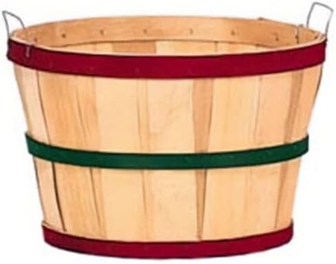 Red & Green Banded Bushel Basket Case of 4 in Saudi Arabia