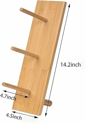 Christmas Gift Bamboo Donut Wall Stand (Pack of 3) - Wooden Doughnut Display Stand for Christmas Party, Birthday, Wedding, Dessert Table Decoration in Saudi Arabia