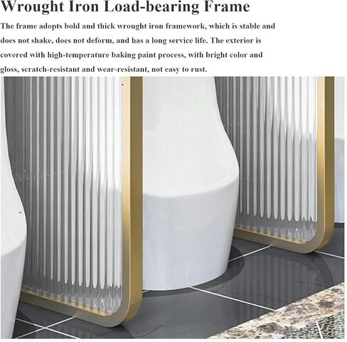 Tempered Glass Urinary Partition, Adult Urinal Partition Semitransparent Design, Speech Partition Mounted On The Modern Wall, Urinary Separator of Stainless Steel Frame,White-5pcs in Saudi Arabia