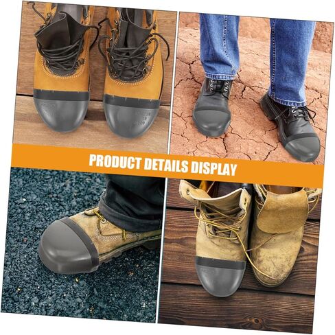 KALLORY Safety Toe Covers for Work Shoes Wear-Resistant Safety Toe Protectors 2-Pair Set for Outdoor Work and Construction in Saudi Arabia