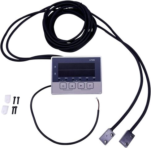 Linear Scale, LP20E 2 Axis Digital DRO Magnetic Sensor Tape Displacement Readout Scale Position Transducers Encoder Woodworking for Mill Machine,LP20E Display Sensor-1 in Saudi Arabia