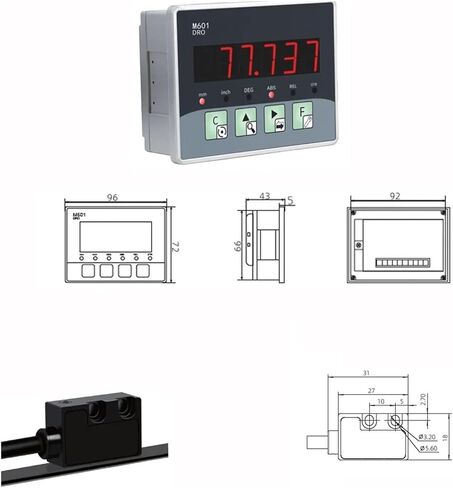 Linear Scale, High Precision Magnetic Grating Ruler Lathe Digital DRO Linear Proportional Milling Optical for Mill Machine 1000mm in Saudi Arabia