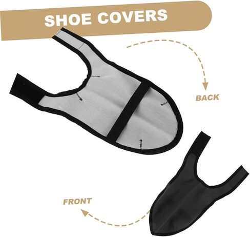 Healeved 2 Pairs Non Slip Barber Shoe Covers Protective Haircut Shoe Covers for Indoor Outdoor Salon Use Ventilated and Adaptable Fit for Hair Stylists and Grooming Professionals in Saudi Arabia