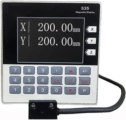 مقياس خطي، مجموعة LCD صغيرة لقراءة tTtl DRO مغناطيسية ذات محورين مخرطة بصرية موازين خطية إلكترونية قياس رقمي لآلة المطحنة، S35-1-1 in Saudi Arabia