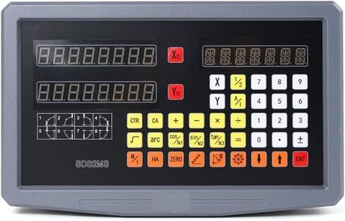 Linear Scale, DRO Set Digital Readout Kit with 2PCS Linear Scales Encoder Sensor 5U TTL 22 * 34 100 to 1001MM,for lathes and milling Machines,DRO Set-1 in Saudi Arabia