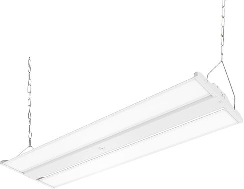 2FT LED Linear High Bay Shop Light with Motion Sensor, 210W High Bay Work Light Fixture, 28350LM, 120-277V, 5000K Daylight Linear Hanging Lighting for Garage, Warehouse, UL Listed - 1PK in Saudi Arabia