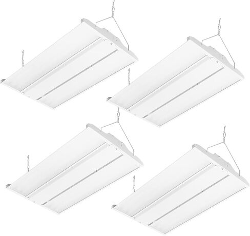 2FT LED Linear High Bay Shop Light with Motion Sensor, 210W High Bay Work Light Fixture, 28350LM, 120-277V, 5000K Daylight Linear Hanging Lighting for Garage, Warehouse, UL Listed - 1PK in Saudi Arabia