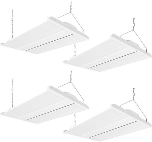 2FT LED Linear High Bay Shop Light with Motion Sensor, 210W High Bay Work Light Fixture, 28350LM, 120-277V, 5000K Daylight Linear Hanging Lighting for Garage, Warehouse, UL Listed - 1PK in Saudi Arabia