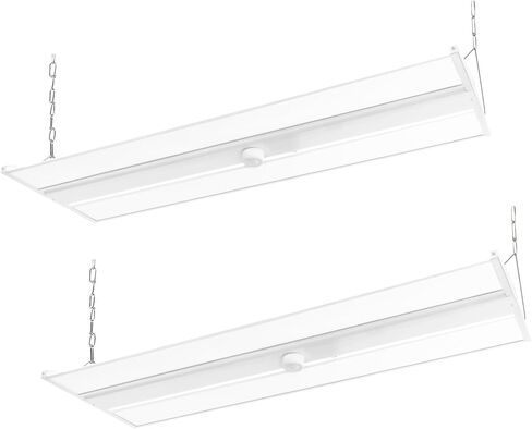 2FT LED Linear High Bay Shop Light with Motion Sensor, 210W High Bay Work Light Fixture, 28350LM, 120-277V, 5000K Daylight Linear Hanging Lighting for Garage, Warehouse, UL Listed - 1PK in Saudi Arabia