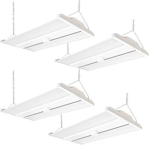 2FT LED Linear High Bay Shop Light with Motion Sensor, 210W High Bay Work Light Fixture, 28350LM, 120-277V, 5000K Daylight Linear Hanging Lighting for Garage, Warehouse, UL Listed - 1PK in Saudi Arabia