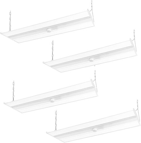 2FT LED Linear High Bay Shop Light with Motion Sensor, 210W High Bay Work Light Fixture, 28350LM, 120-277V, 5000K Daylight Linear Hanging Lighting for Garage, Warehouse, UL Listed - 1PK in Saudi Arabia