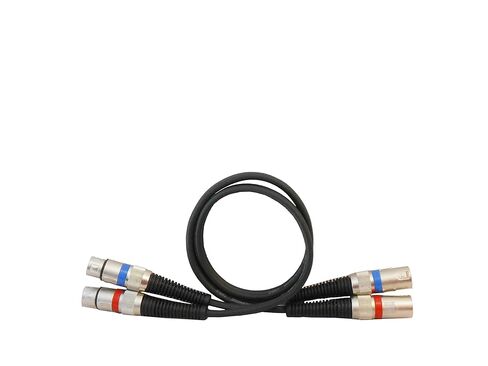 Audio2000'S ADC203F2 Two-Pack Integrated Dual 3-Feet XLR Male to XLR Female Balanced Audio/Patch/Recording/Stage Cables (Total 2 Integrated Dual/Stereo Cables) in Saudi Arabia