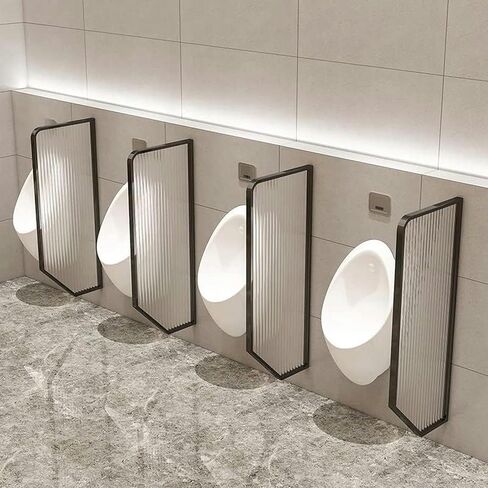 Privacy Screens for Urinary Walls Mounted On The Wall, Privacy Screens for Urinary Trees, Stainless Steel Frame and Translucent Glass Panel to Divide Habitation,Rose Gold-1pcs in Saudi Arabia