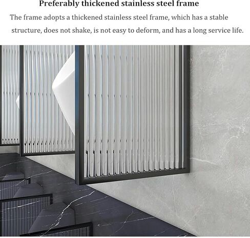 Toilet Screen for Men Mounted On The Wall, Modern Bath Urinary Dividing Screen, Stainless Steel Frame and Translucent Glass Panel Screen, for Office,Gold-3 Piece in Saudi Arabia