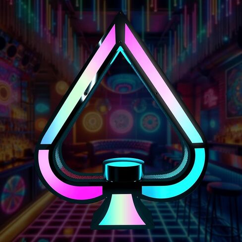 GLITCHCORE LED Liquor Bottle Display Shelf，bar Bottle Service Sign，Club Champagne Whiskey for Bottle Service Display Shelf，Equipped with RF Remote Control and 8 Adjustable Colors in Saudi Arabia