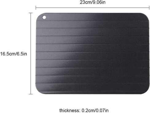 Defrosting Tray For Frozen Meat, 9.06*6.50*0.08in Aluminum Thawing Tray For Frozen Meat Meat Defrosting Tray Meat Thawing Tray for Home Kitchen Restaurant in Saudi Arabia