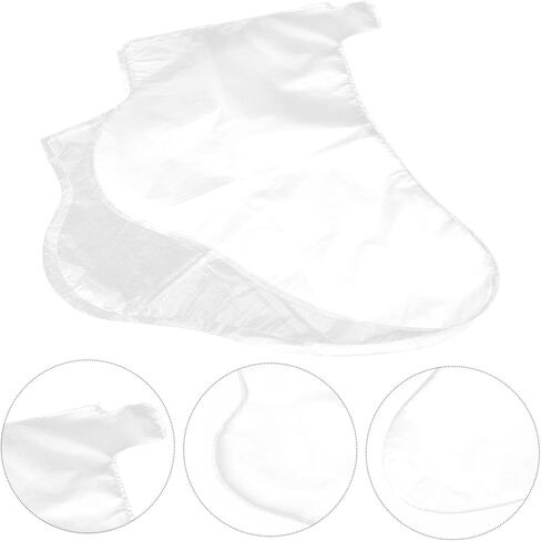 SAFIGLE 300Pcs Disposable Foot Covers Moisturizing Use for Spa and Foot Lotion Protection Premium Leak-Resistant Material Convenient Disposable Feet for Home Salon Travel in Saudi Arabia