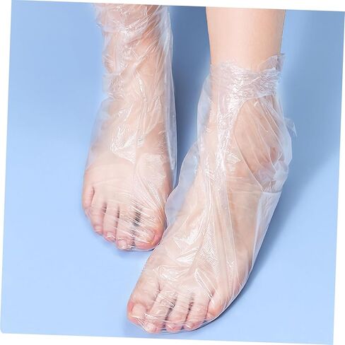 SAFIGLE 300Pcs Disposable Foot Covers Moisturizing Use for Spa and Foot Lotion Protection Premium Leak-Resistant Material Convenient Disposable Feet for Home Salon Travel in Saudi Arabia